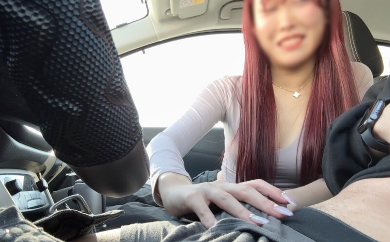 Exclusive F Cup Handjob & Blowjob in Car - Sensual Pleasure